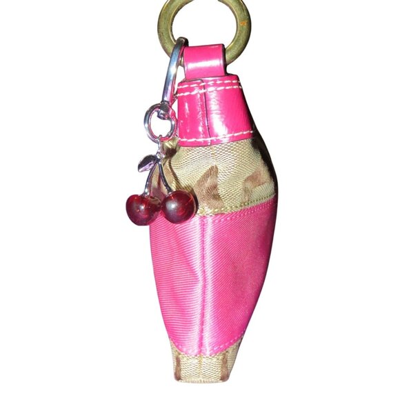 Coach 2006 Cursive Creed Limited Edition Signature Pink Stripe Demi Handbag - Picture 3 of 11